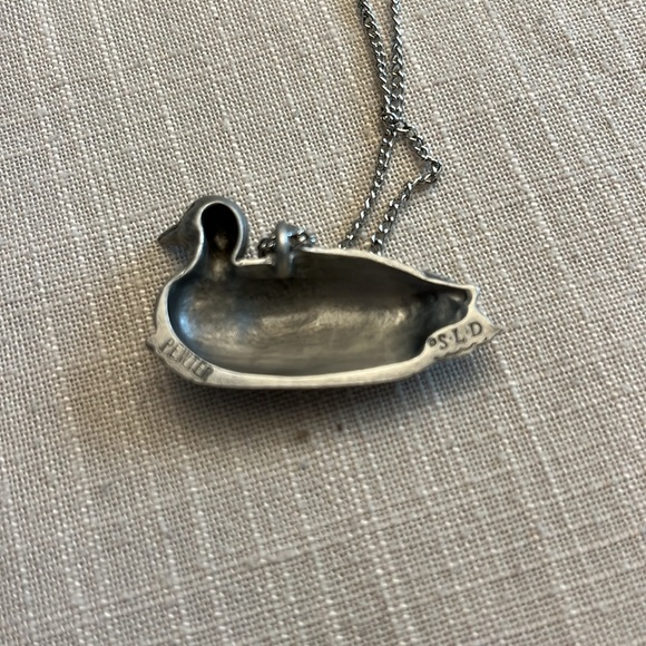 3D pewter Loon pendant - Picture 3 of 3